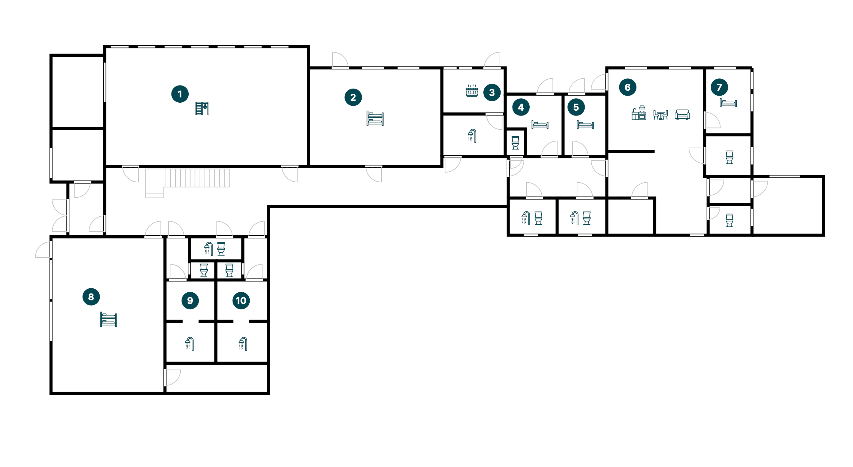 Underetasje plantegning / Downstairs floor plan