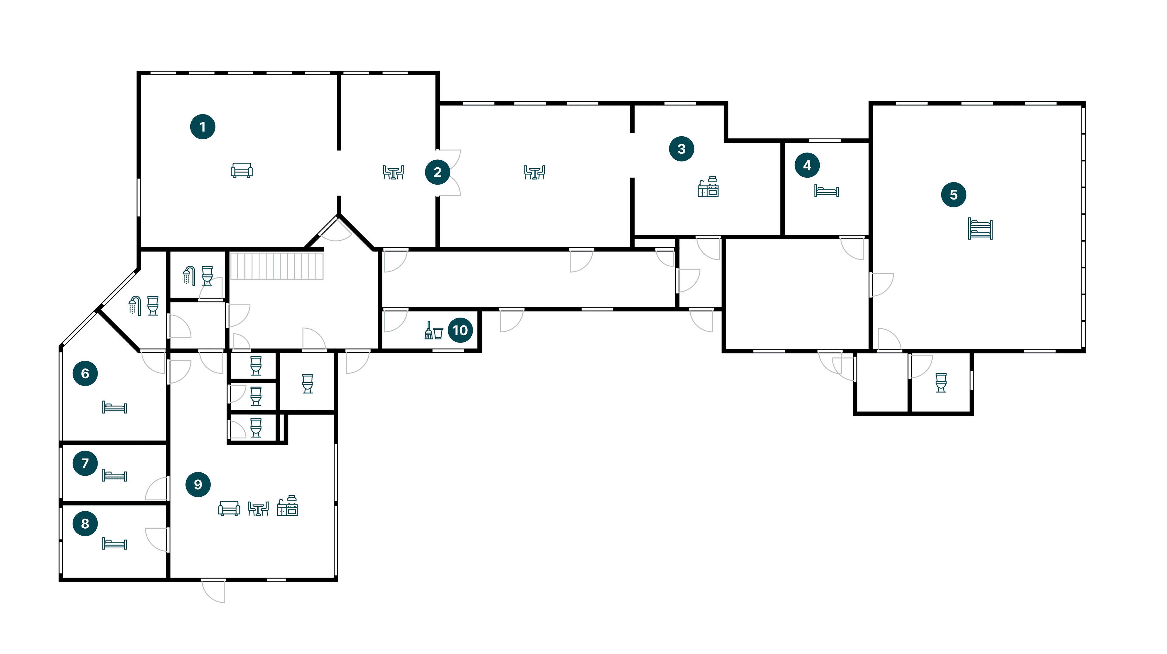 Første etasje plantegning / First floor plan